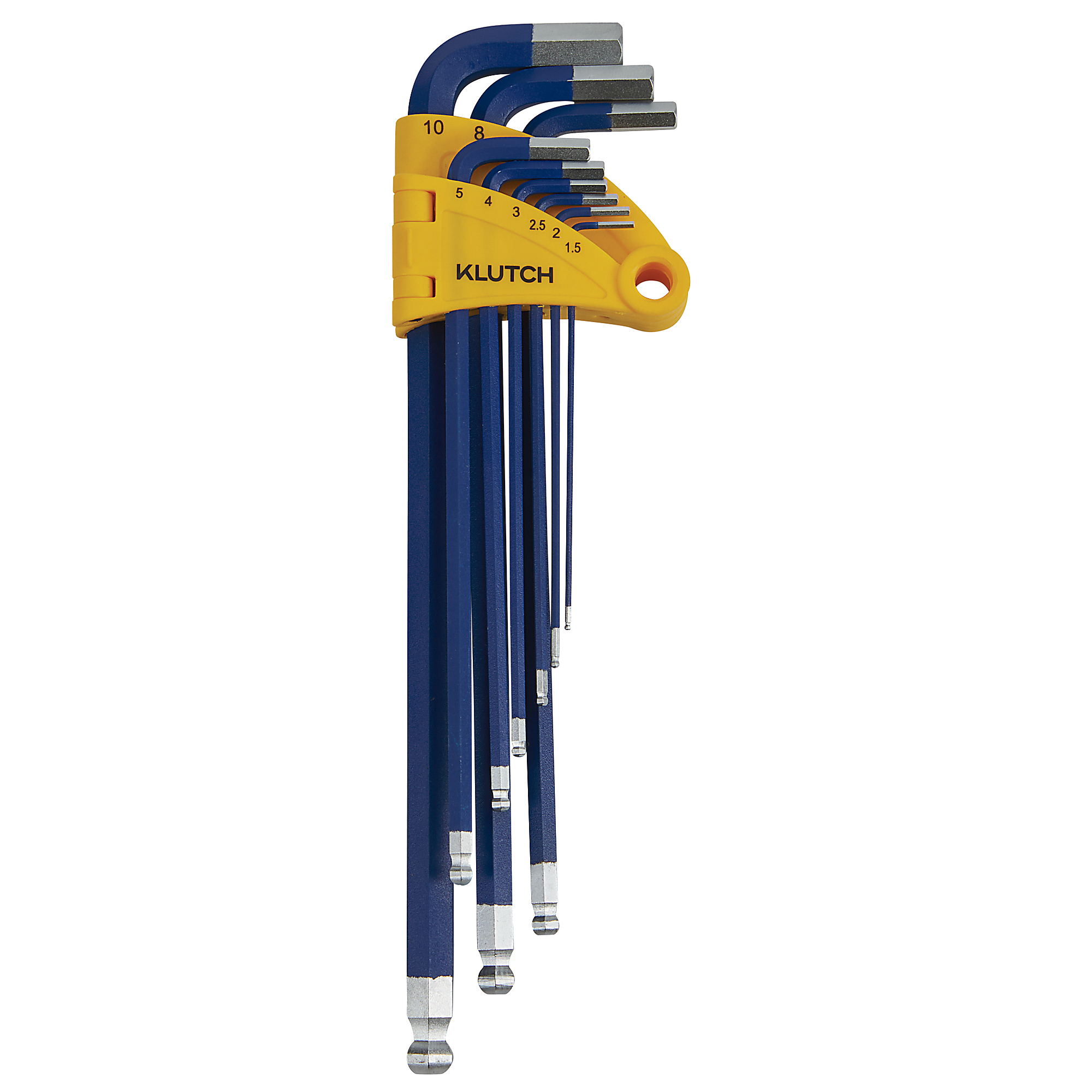 Klutch 9-Pc. Metric Long Arm, Ball End Hex Key Set